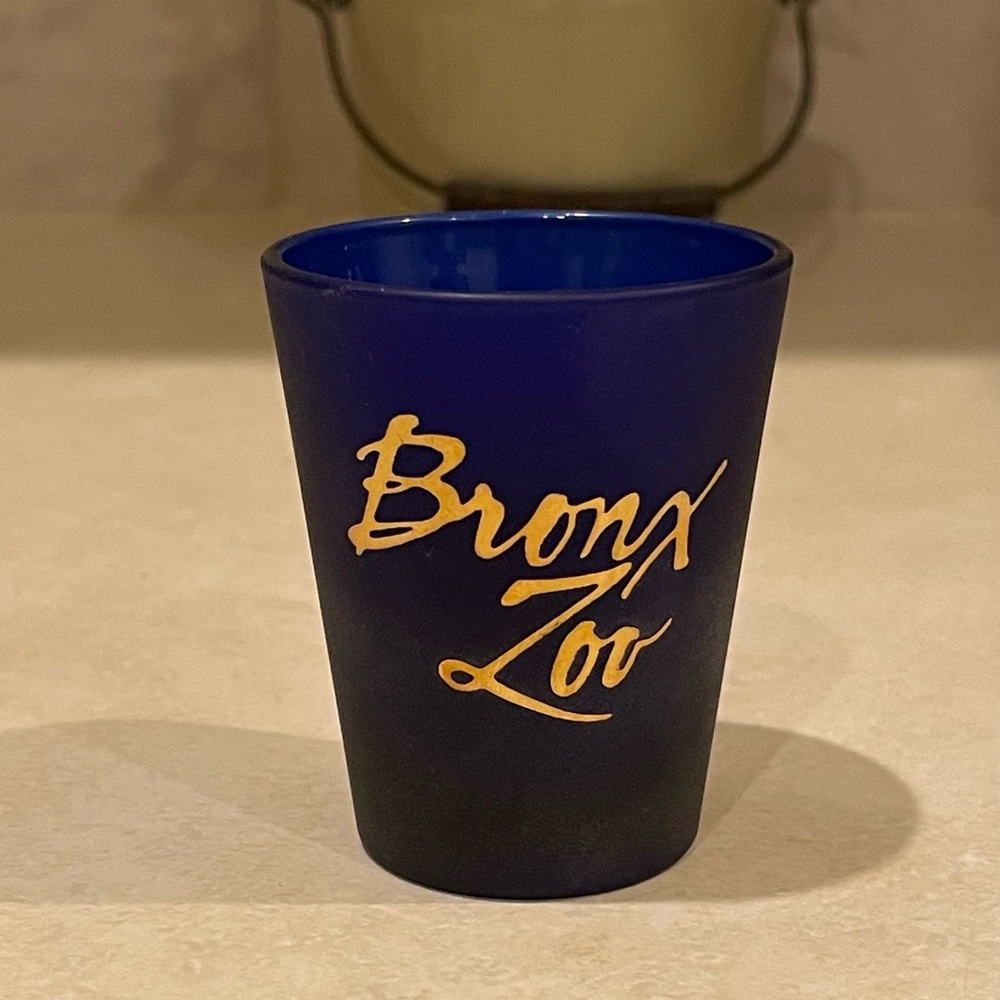 Blue Bronx Zoo Shot Glass